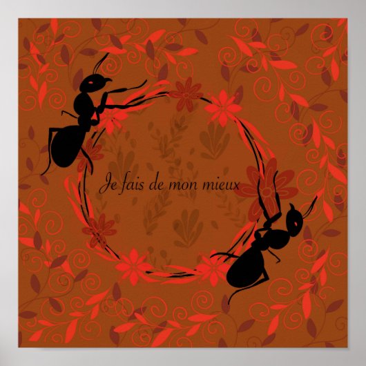 Viurmi, Bejahung positiv, Phrase inspirante Poster (Vorne)