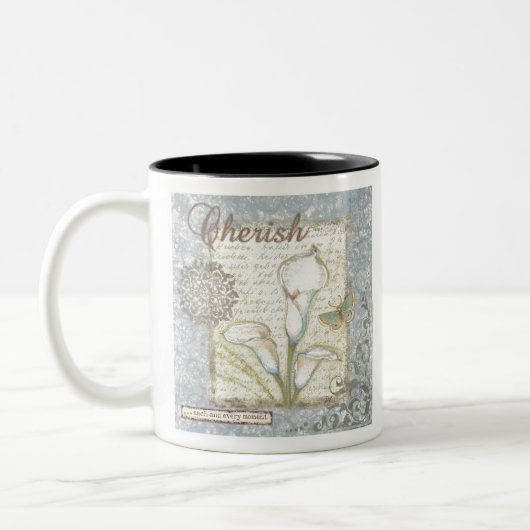 VIV21 Wort 2 Cherish.tif Zweifarbige Tasse (Links)