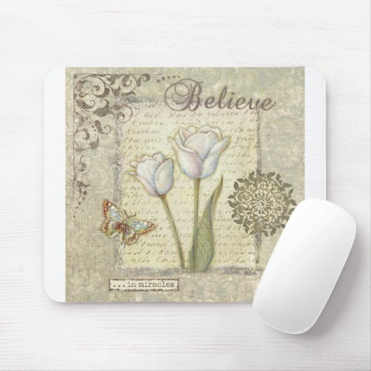 VIV22 Wort 3 Believe.tif Mousepad (Mit Mouse)