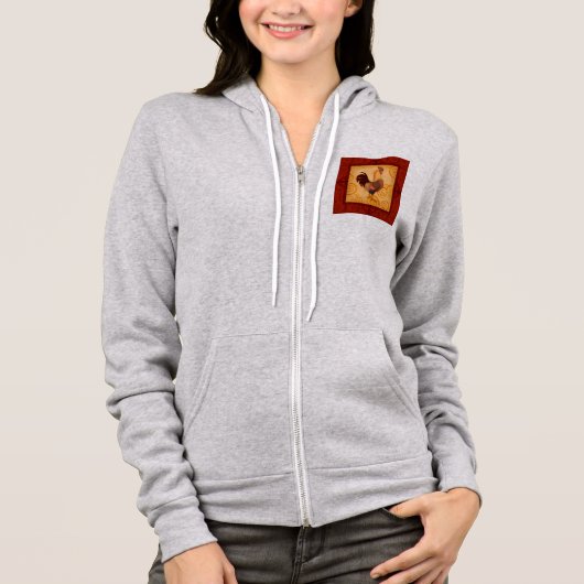 VIV53 Hahn 1.tif Hoodie (Vorderseite)