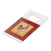 VIV56 Hahn 4.tif Geldbeutel Flaschenöffner (Rückseite Schrägansicht)