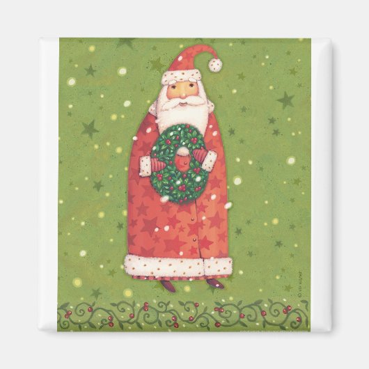 VIV77 Grüne Santa.tif Magnet (Vorne)