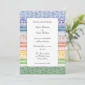 Viva Afrika Hochzeit Einladung (Stehend Vorderseite)