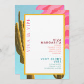 Viva Bar Menu Feiertagskarte (Vorne/Hinten)