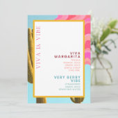 Viva Bar Menu Feiertagskarte (Stehend Vorderseite)