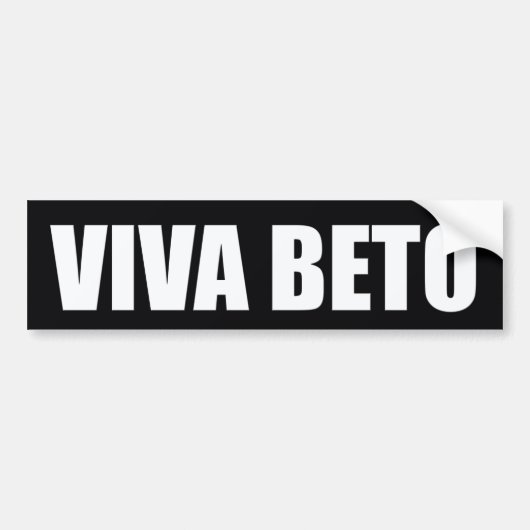 Viva Beto O'rourke Wahl Präsidenten-2020 USA Autoaufkleber (Vorne)