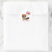 Viva Canada Runder Aufkleber (Tasche)
