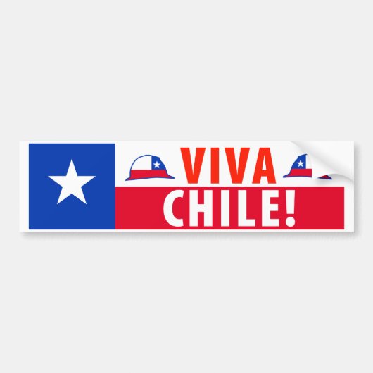 Viva Chile! Autoaufkleber (Vorne)