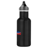 Viva Chile Patriotic Country Flag Typografie Edelstahlflasche (Rechts)