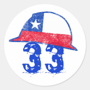 Viva Chile! Runder Aufkleber