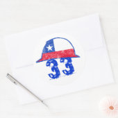 Viva Chile! Runder Aufkleber (Umschlag)