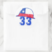 Viva Chile! Runder Aufkleber (Tasche)