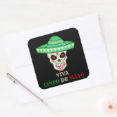 VIVA CINCO DE MAYO Party-Geschenkidee Quadratischer Aufkleber (Umschlag)