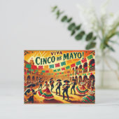 Viva Cinco de Mayo, Postkarte (Stehend Vorderseite)