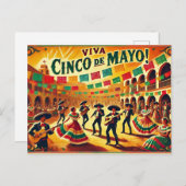 Viva Cinco de Mayo, Postkarte (Vorne/Hinten)