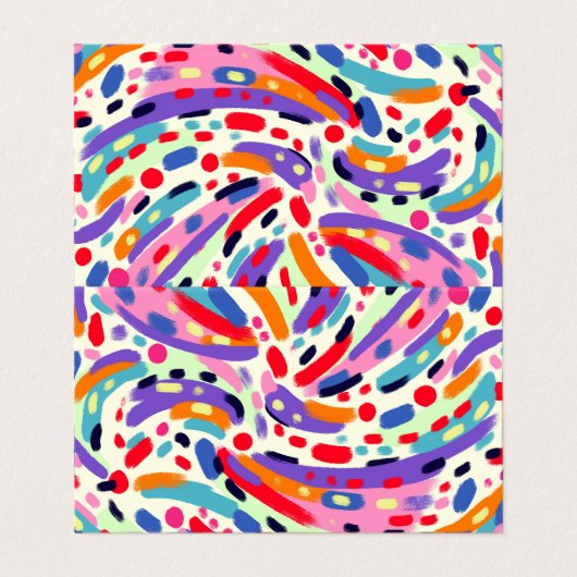 Viva Colors! Visitenkarten (Außenseite Aufgefaltet)