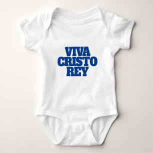 Viva Cristo Rey Graphic Baby Bodysuit Strampler