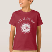 Viva Cristo Rey katholische Cristeros-Geschenk T-Shirt (Vorderseite)