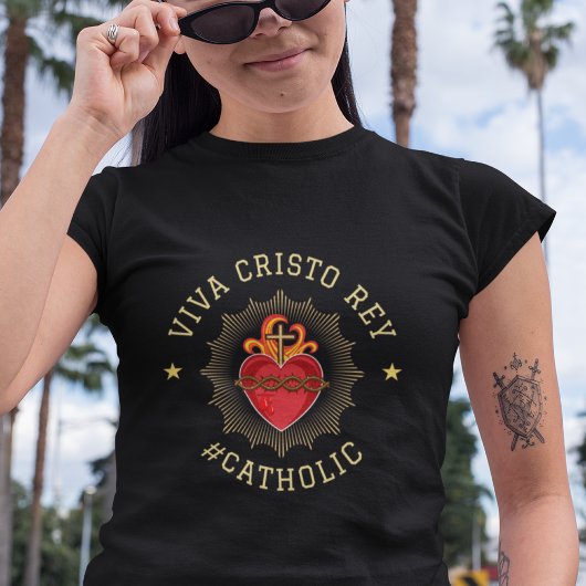 Viva Cristo Rey katholische Cristeros-Geschenk T-Shirt