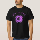 Viva Cristo Rey katholische Cristeros-Geschenk T-Shirt (Vorderseite)