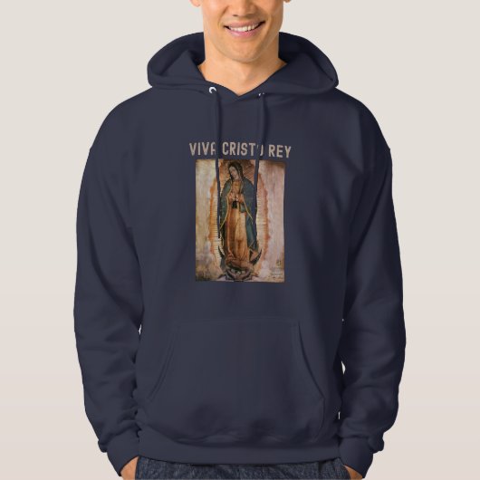 Viva Cristo Rey Katholische Cristeros Hoodie (Vorderseite)