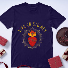 Viva Cristo Rey Katholische Krister Heiliges Herz T-Shirt