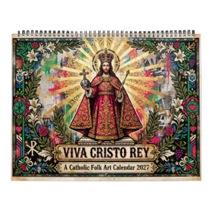 Viva Cristo Rey Katholische Volkskunst Kalender