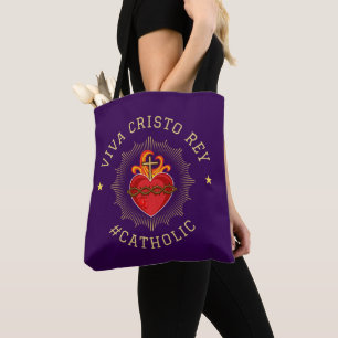 Viva Cristo Rey Katholisches Herz Jesu Tasche