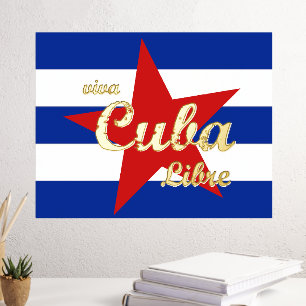 Viva Cuba Libre, Havanna, Fidel Castro, Che Guevar Foliendrucke