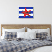 Viva Cuba Libre, Havanna, Fidel Castro, Che Guevar Leinwanddruck (Insitu (Schlafzimmer))
