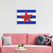 Viva Cuba Libre, Havanna, Fidel Castro, Che Guevar Leinwanddruck (Insitu (Wohnzimmer))
