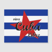 Viva Cuba Libre, Havanna, Fidel Castro, Che Guevar Magneteinladung (Vorderseite)