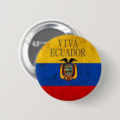 Viva Ecuador Button (Vorne & Hinten)