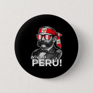 Viva El Peru Miguel Grau Peru Patriotic Tribute Me Button