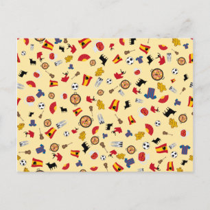 Viva España - Postkarte mit kulturellen Elementen