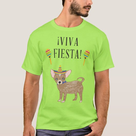 Viva Fiesta Chihuahua T-Shirt (Vorderseite)