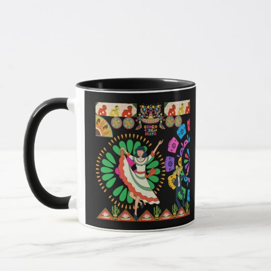 Viva Fiesta Dreams schwarz Tasse (Links)