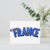 Viva Frankreich! Postkarte (Stehend Vorderseite)