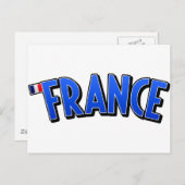 Viva Frankreich! Postkarte (Vorne/Hinten)