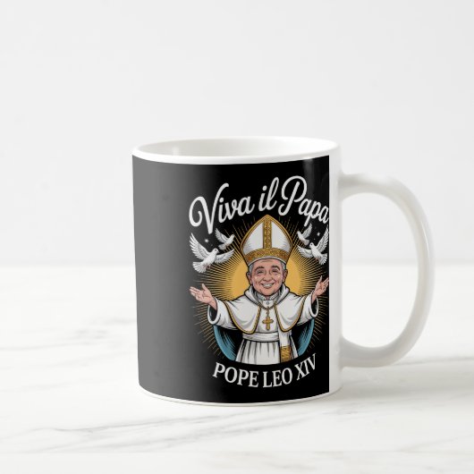 Viva Il Papa Leo Xiv 1 Kaffeetasse (Rechts)