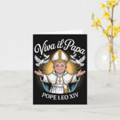 Viva Il Papa Leo Xiv Karte (Gelbe Blume)