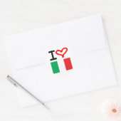 Viva Italia! Runder Aufkleber (Umschlag)