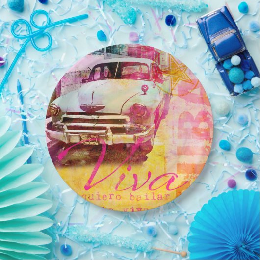 Viva Kuba Pappteller (Party)