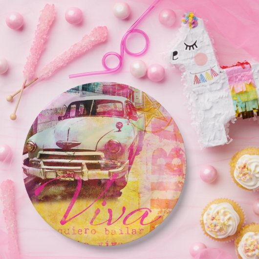 Viva Kuba Pappteller (Party)
