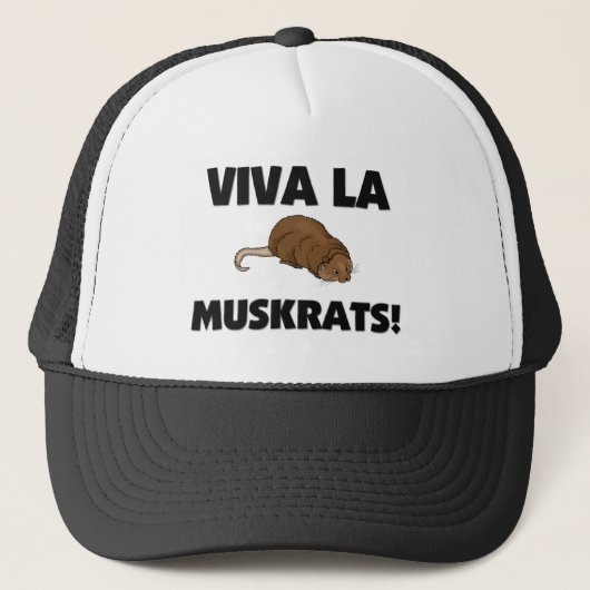 Viva La-Bisamratten Truckerkappe (Vorderseite)