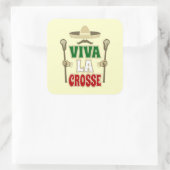 VIVA LA CROSSE QUADRATISCHER AUFKLEBER (Tasche)