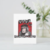 Viva la Evolucion Ape Postkarte (Stehend Vorderseite)