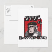 Viva la Evolucion Ape Postkarte (Vorne/Hinten)