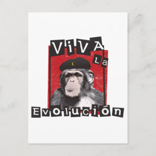 Viva la Evolucion Ape Postkarte