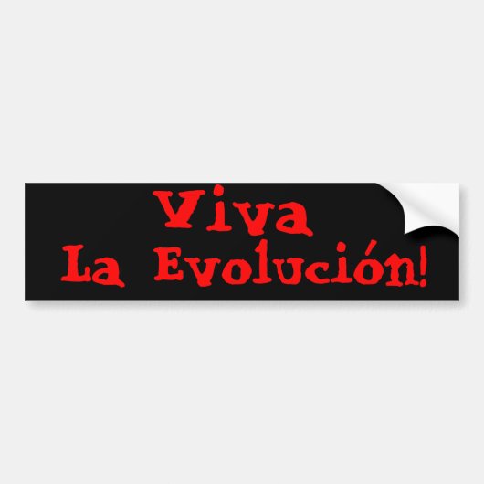 Viva La Evolución! Autoaufkleber (Vorne)